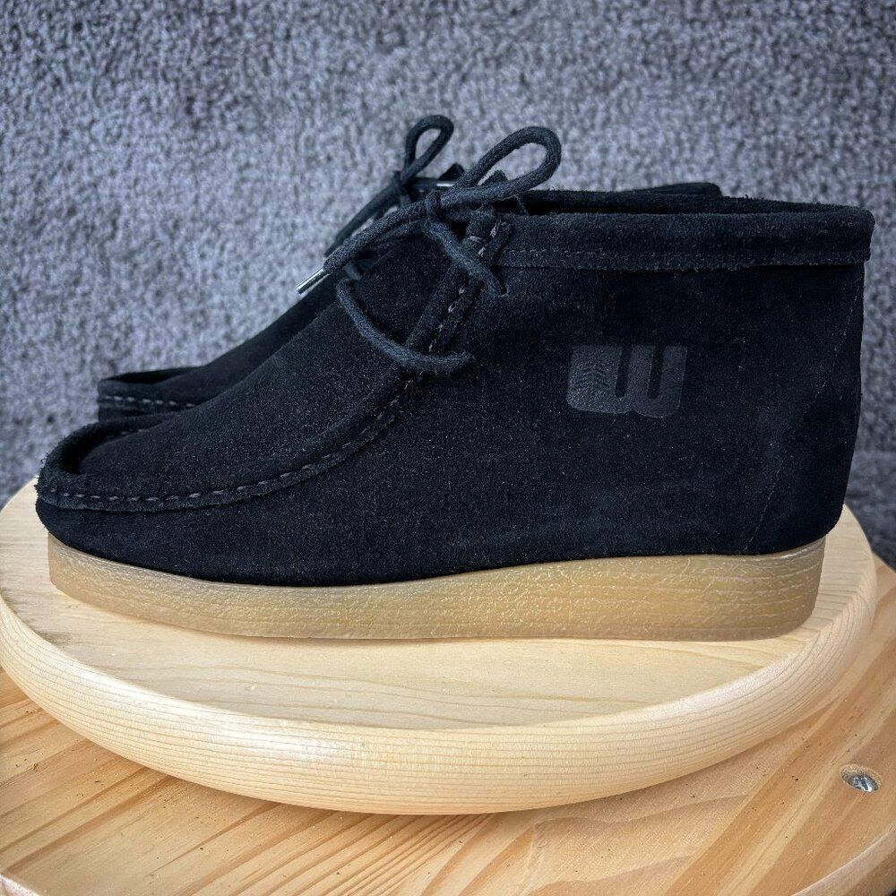 Chukka Boot Womens 10 Black Suede Lace Up Crepe Sole Casual Comfort Shoe